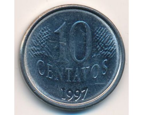 10 сентаво 1997 год Бразилия