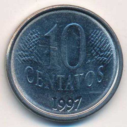10 сентаво 1997 год. Бразилия