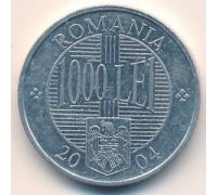1000 лей 2004 год Румыния Брынковяну