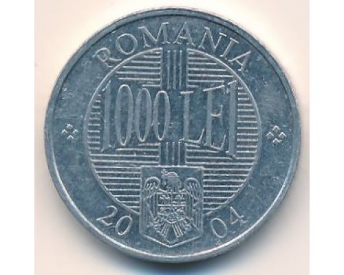 1000 лей 2004 год Румыния Брынковяну