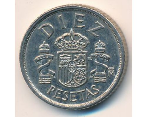 10 песет 1983 год Испания (diez)
