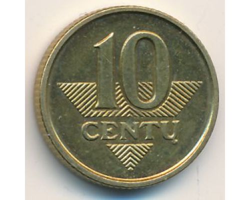 10 центов 1998 год Литва