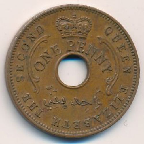 1 пенни 1959 год Нигерия