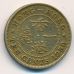 10 центов 1950 год. Китай Гонконг. Георг VI.