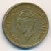 10 центов 1950 год. Китай Гонконг. Георг VI.