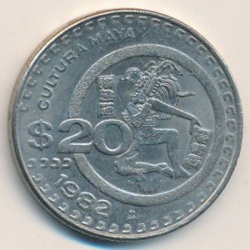 20 песо 1982 год. Мексика