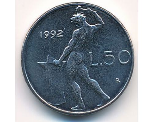 50 лир (1990–1995 г) Италия Маленькая