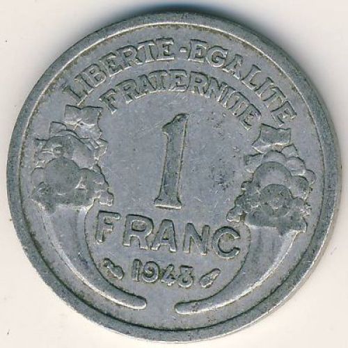1 франк 1948 год. Франция
