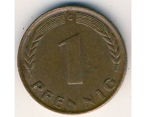 1 пфенниг 1948 год Германия ФРГ