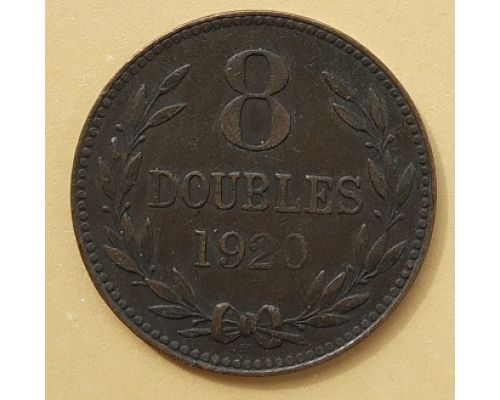 8 дублей 1920 год Гернси - Великобритания
