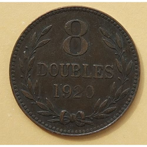 8 дублей 1920 год Гернси - Великобритания