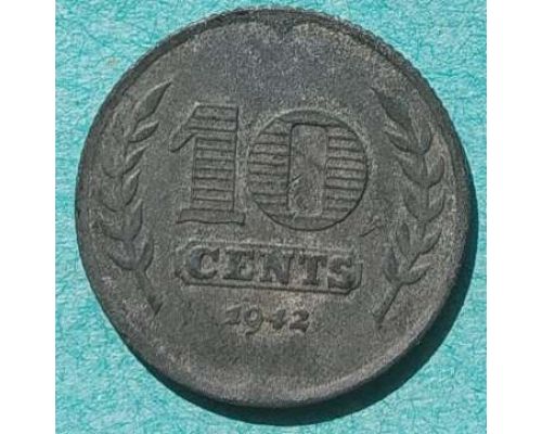 10 центов 1942 года Нидерланды (№2)