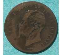 5 чентезимо 1861 год M Италия Виктор Эммануил II