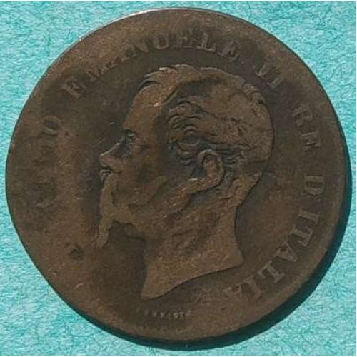 5 чентезимо 1861 год M Италия Виктор Эммануил II