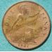 1 пенни 1927 год Великобритания one penny Георг V №2