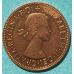 1 пенни 1963 год Великобритания one penny Елизавета II №2