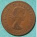1 пенни 1966 год Великобритания one penny Елизавета II