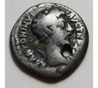Денарий лимесный Антонин Пий Древний Рим (138 - 61 г. н.е.)