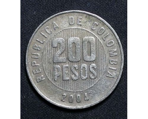 200 песо 2004 год Колумбия