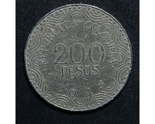 200 песо 2016 год Колумбия