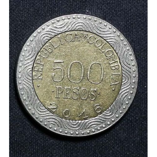 500 песо 2016 год Колумбия