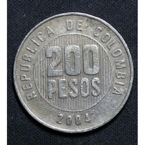 200 песо 2004 год Колумбия