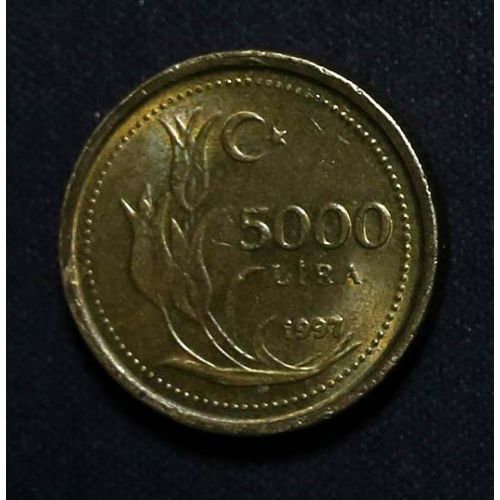 5000 лир 1997 год Турция