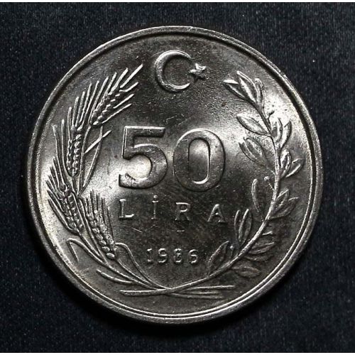 50 лир 1986 год Турция