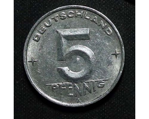 5 пфеннигов 1952 год А Германия ГДР Состояние VF