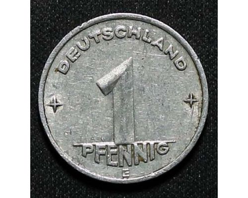 1 пфенниг 1952 год E Германия ГДР Состояние F