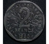 2 франка 1980 год Франция