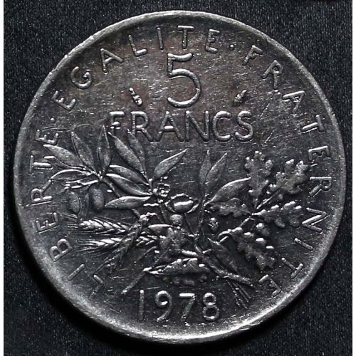 5 франков 1978 года Франция
