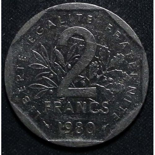 2 франка 1980 года Франция