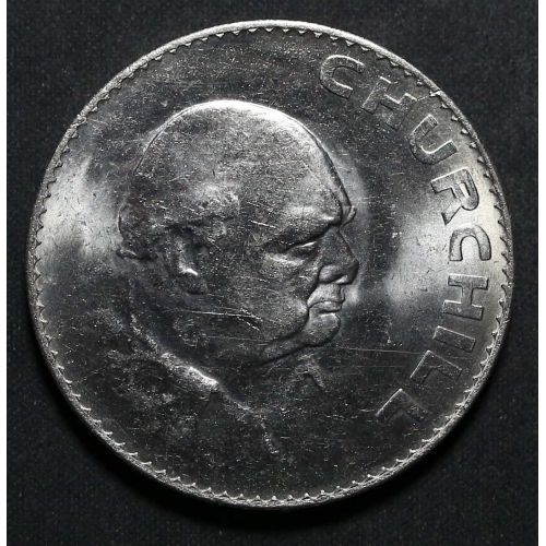 5 шиллингов 1965 год Великобритания Cэр Уинстон Черчилль