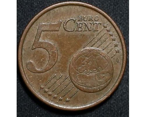 5 евроцентов 2002 год Италия