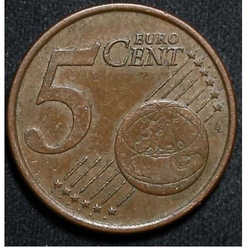 5 евроцентов 2002 год Италия