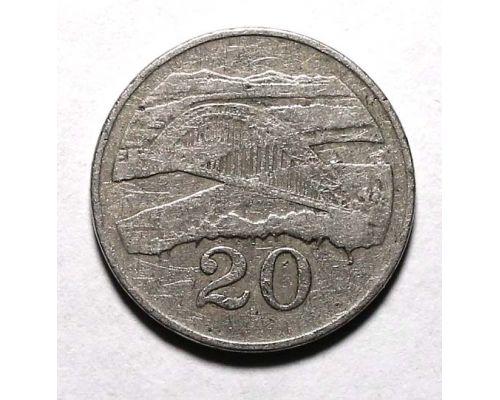 20 центов 1980 год Зимбабве