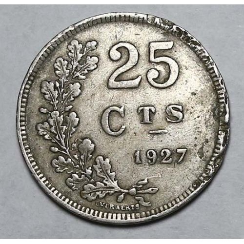 25 сантимов 1927 год Люксембург