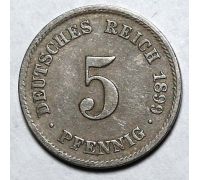 5 пфеннигов 1899 год F Германия (Германская Империя) 