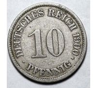 10 пфеннигов 1900 год А Германия (Германская Империя) 