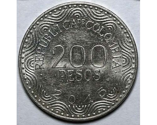 200 песо 2015 год Колумбия 