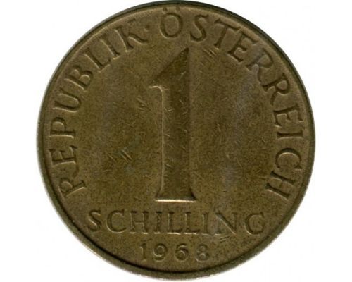 1 шиллинг 1968 год Австрия