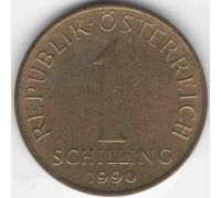 1 шиллинг 1990 год Австрия
