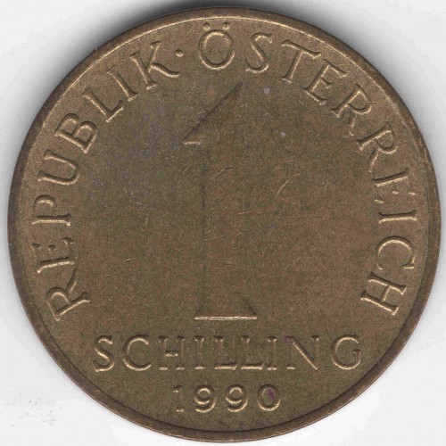 1 шиллинг 1990 год Австрия