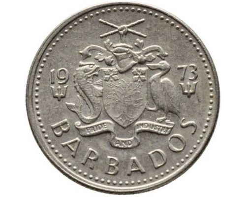 10 центов 1973 Барбадос