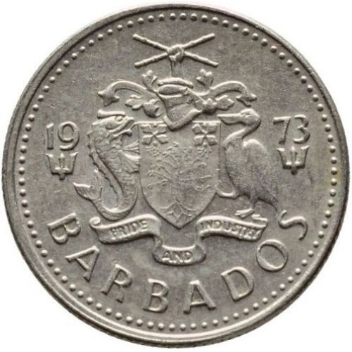 10 центов 1973 Барбадос