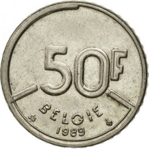 50 франков (1987-89) год Бельгия Belgie