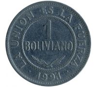 1 боливиано 1991 год Боливия