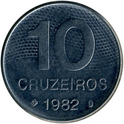 10 крузейро 1982 год Бразилия