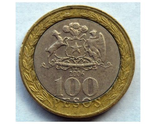 100 песо 2006 год Чили Индеец Мапуче